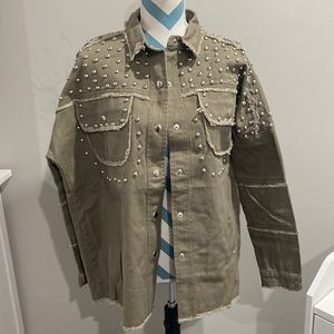 Fantastic Fawn studded distressed jacket